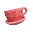 thumbnail image 1 of Maceta para plantas, maceta con forma de taza de café, decoración, florero decorativo, figura de jardín para amantes de la jardinería en el hogar, Rosa, 1 of 7