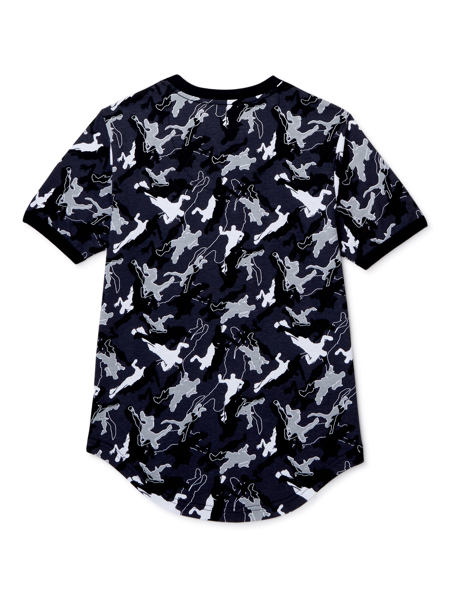 FORTNITE Boys Short Sleeve T-Shirt Camo Tee Gaming Kids Shirt, Size Large  10/12