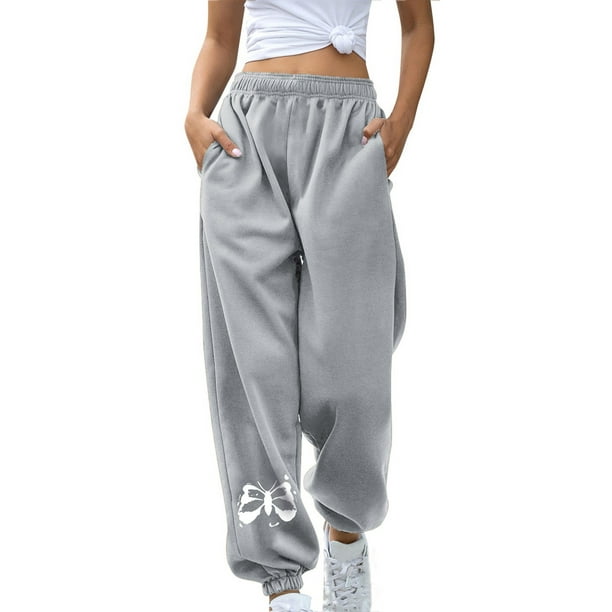 Jogger Pants, Women's Cinch Bottom Sweatpants High Waisted Athletic Joggers  Comfy Lounge Pants with Pockets 