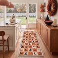 thumbnail image 4 of GENIMO 2'x3' Halloween Doormat, Washable Non Slip Soft Vintage Pumpkin Outdoor Door Mat for Front Door Covered Porch Patio Entryway, Rust Orange, 4 of 6
