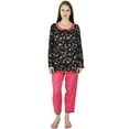 thumbnail image 4 of Bimba Women Chic Style Rayon Night Wear Pajama Set Full Sleeve Shirt with Pyjamas, 4 of 5