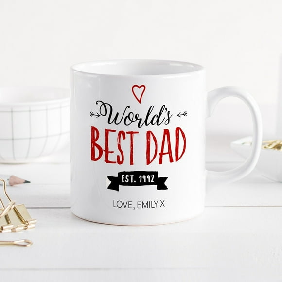 Personalised World's best dad mug / Father's day gift / Gift For New Dad / Daughter gift / Son gift / Christmas gift for dad