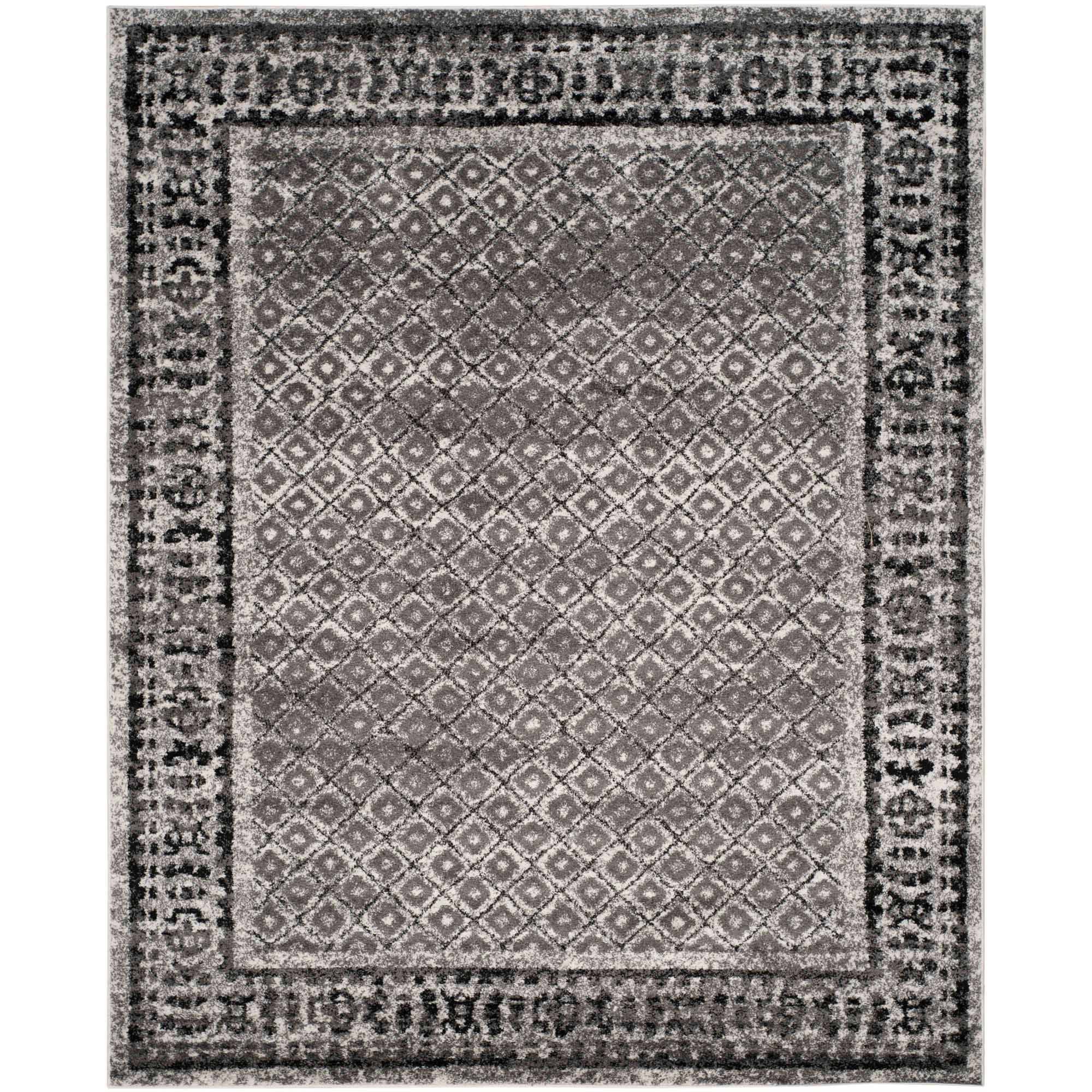 SAFAVIEH Adirondack Royston Traditional Area Rug, Ivory/Silver, 8' x 10'