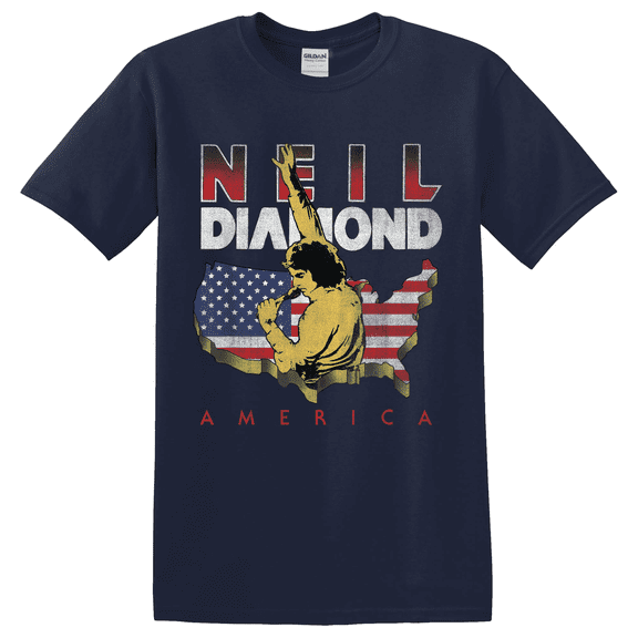 Neil Diamond Music America Inspired Graphic T-Shirt