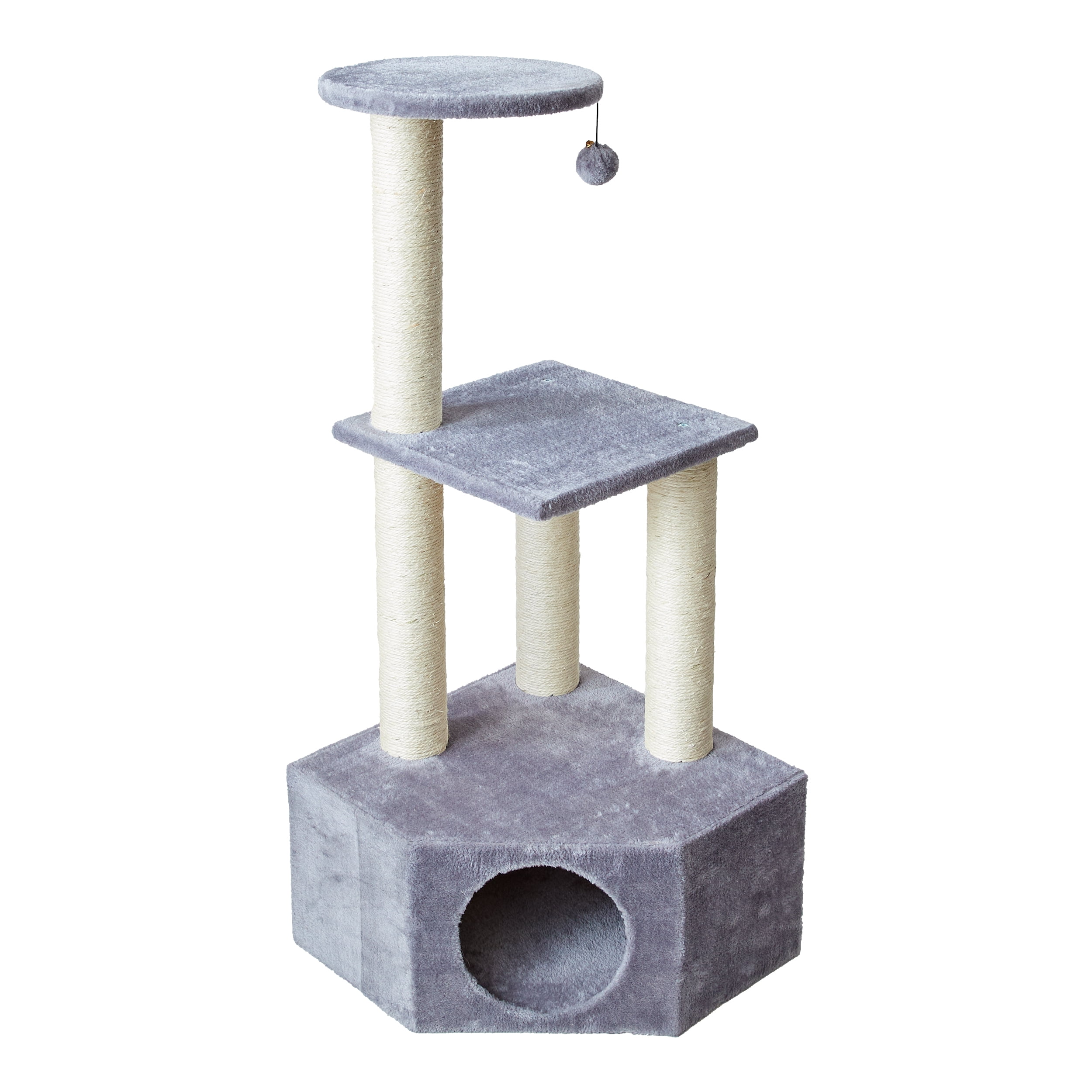 Two by Two Wisteria Multilevel Cat Tower and Scratch Pad