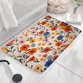 thumbnail image 3 of Pioneer Flower Floral Print Flannel Non Slip Door Rugs,Washable Door Mats Indoor,Decorative Door Mats,Dirt-Resistant and Absorbent Doormat for Entrance,Bedroom,Kitchen,Bathroom,23.5"x16", 3 of 5