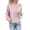 Pink, variant on Sanbonepd Women's Knit Sweater Thick Thread Solid Fall Winter Sweater Pullover