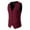 Wine, variant on ZCFZJW Men's Suit Vest Sleeveless Button V Neck Business Formal Dress Waistcoat Vest with 3 Pockets for Suit or Tuxedo Black L
