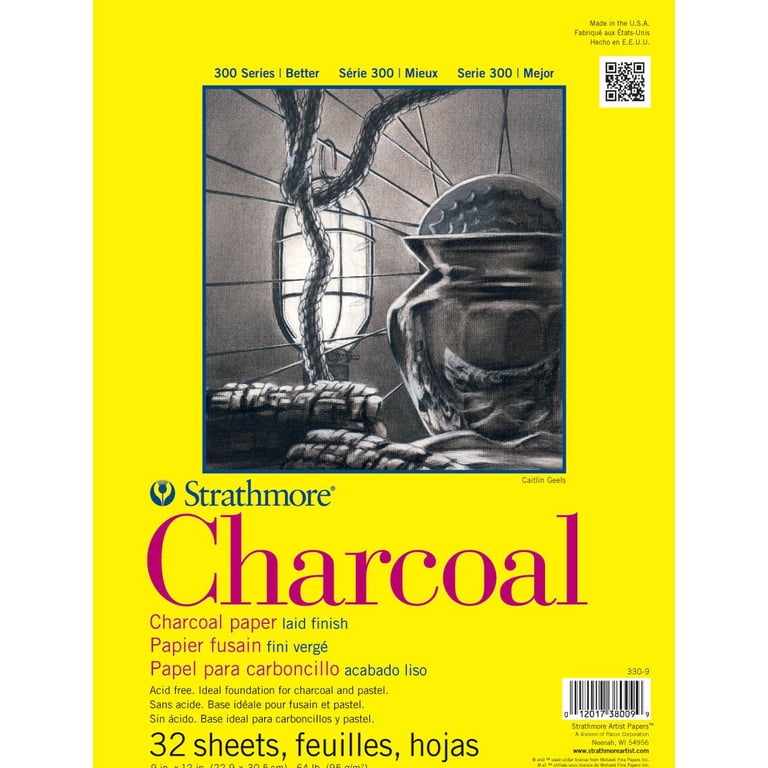 Charcoal Paper Pad, 300 Series, 9" x 12", 32 Sheets photo 2