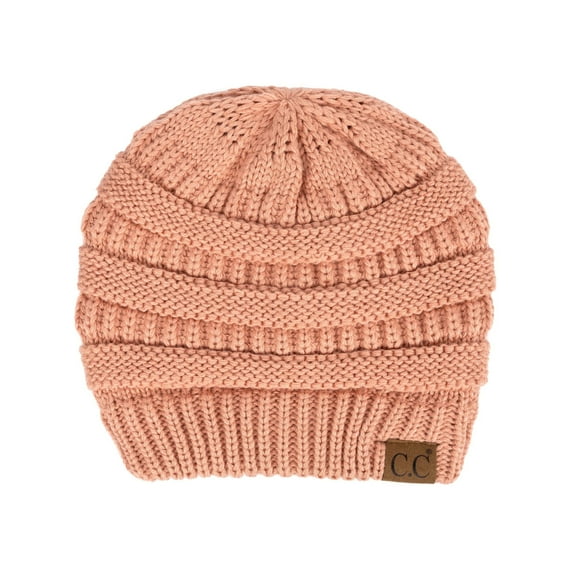 CC Brand Trendy Warm Chunky Soft Stretch Cable Knit Skully Beanie Hats Cap