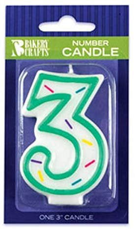 Red BC C-750R 2.25-Inch Oasis Supply Spiral Birthday Candles,24 count