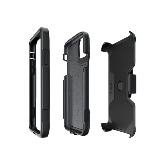Gear4 Platoon - Back cover for cell phone - rugged - polycarbonate, D3O - black - two-part design - for Apple iPhone 11 Pro Max