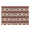 thumbnail image 1 of Nordic Cutting Board, Ancestral Classic Scandinavian Geometric Pattern Christmas Snowflakes, Decorative Tempered Glass Cutting and Serving Board, Large Size, Dark Coral Blush White, by Ambesonne, 1 of 1