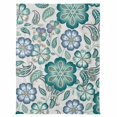 thumbnail image 7 of Abstract Paisley Pattern Flannel Blanket for Bed,Travel and Camping, Vintage Green Ethnic Flower Super Soft Cozy Blanket for All Seasons 50"x60", 7 of 7