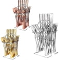 thumbnail image 2 of 24pcs/set Stainless Steel Cutlery Set With Holder Gift Box - Perfect Tableware Set For Any Occasion!, 2 of 5