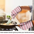 thumbnail image 4 of Cute Oven Mitts,Red and Green Christmas Pattern Oven Mitt 2-Pack Set,Kitchen Gloves for Oven,Heat Resistant Oven Mitts 7.7"x12", 4 of 7