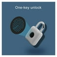 Smart Finrprint Padlock Quick Unlock Keyless USB Recharable Travel Case