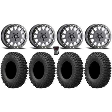Method 401 Bdlk 15 Wheels Ti 35 MotoCrusher Tires Polaris RZR Turbo R & Pro R Ranger 1500 Xpedition
