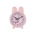 thumbnail image 1 of Reloj despertador lindo con forma de conejito rosa para niños, 1 of 2