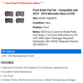 thumbnail image 2 of Front Brake Pad Set - Compatible with 2010 - 2014 Mercedes-Benz CL550 2011 2012 2013, 2 of 2