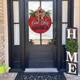 thumbnail image 4 of Hanging Sign Delicate Decorative Colorful Wooden Independence Day Door Sign Pendant for Home, 4 of 8