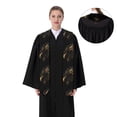 thumbnail image 4 of Hirioo Black And Gold Fire Dragon for 72" Graduation Shawl Stole Unisex Adults Graduation Sash Honor Graduation Stole for High School and College-Sharp Corner, 4 of 7