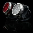 thumbnail image 2 of Luz de bicicleta recargable e impermeable, luces LED delanteras y traseras, 4 modos de brillo, luz blanca delantera y luz trasera roja, impermeable, incluye 2 cables USB., 2 of 5