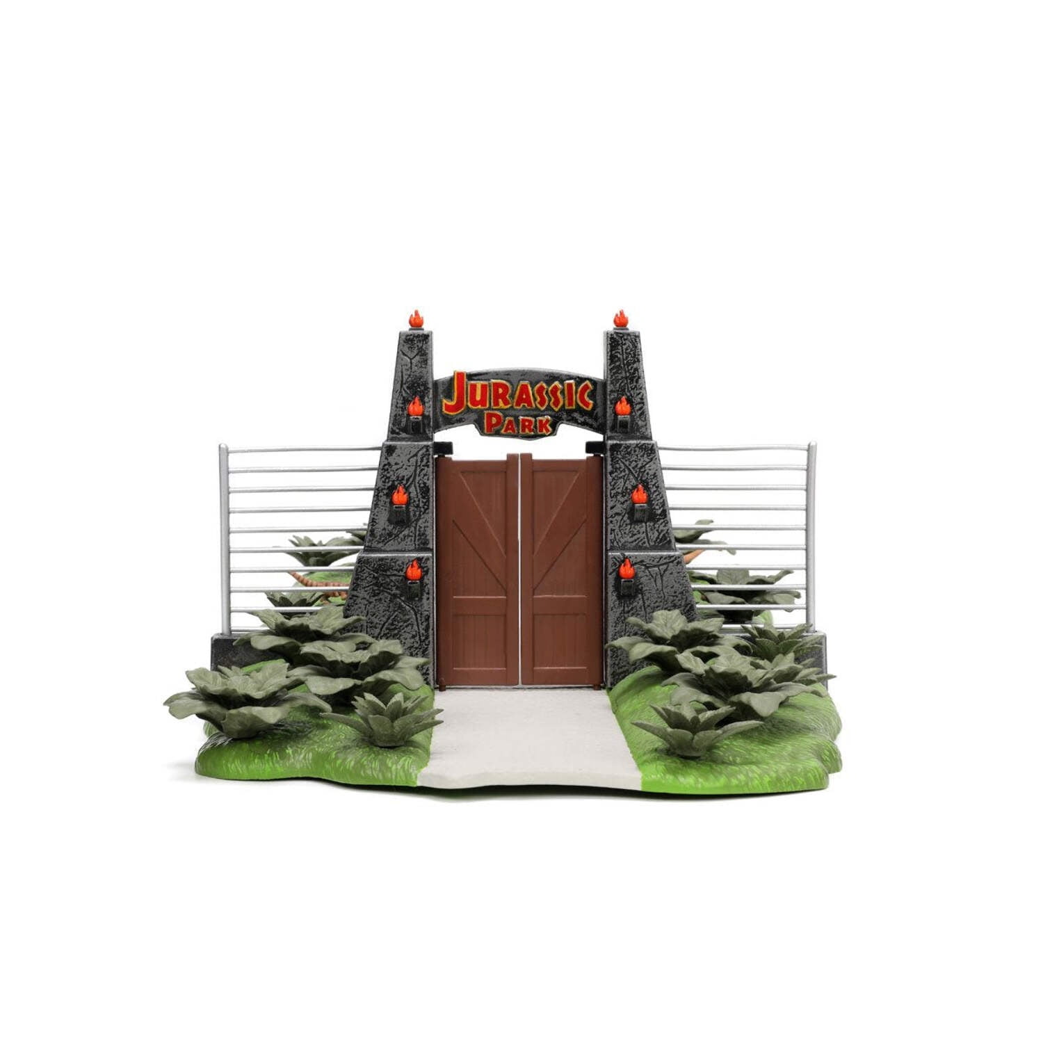 Jurassic Park Gate and Nano Hollywood Rides Vehicle Diorama