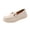 Beige, variant on Willtoo Womens Wide Toe Loafers Slip On Casual Platform Walking Shoes Metal Buckle Lightweight Comfort Daily Work Loafers