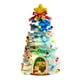 thumbnail image 2 of 10 in DIY handmade Lighted Mini Christmas Tree Small Desktop Christmas Tree With 20 LED Cones And Christmas Decorations, 2 of 6