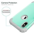 thumbnail image 4 of JTCASES for iPhone X/iPhone XS Case, Drop Resistant Corners, Wireless Charging, Heavy Duty Shockproof Hybrid Hard PC Bumper, Camera Protection, Skin-feel Anti-scratch Tough Cover, Green, 4 of 7
