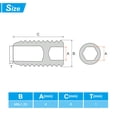 thumbnail image 2 of Unique Bargains M8x6mm Nylon Tip Grub Screw Hex Socket Head Cup Point Anti Slip Set Screws Internal Hex Drive Hardware 5 Pack, 2 of 5