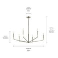 thumbnail image 5 of 52719NI Kichler Lighting Madden - 6 Light Chandelier-18.25 Inches Tall and 38 Inches Wide-Brushed Nickel Finish, 5 of 6