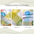 thumbnail image 3 of Easter Round Tablecloth 60 Inch Easter Eggs Decorate Round Tablecloth Washable Microfiber Tablecloth Decorative Table Covers for Picnic Party, 3 of 6