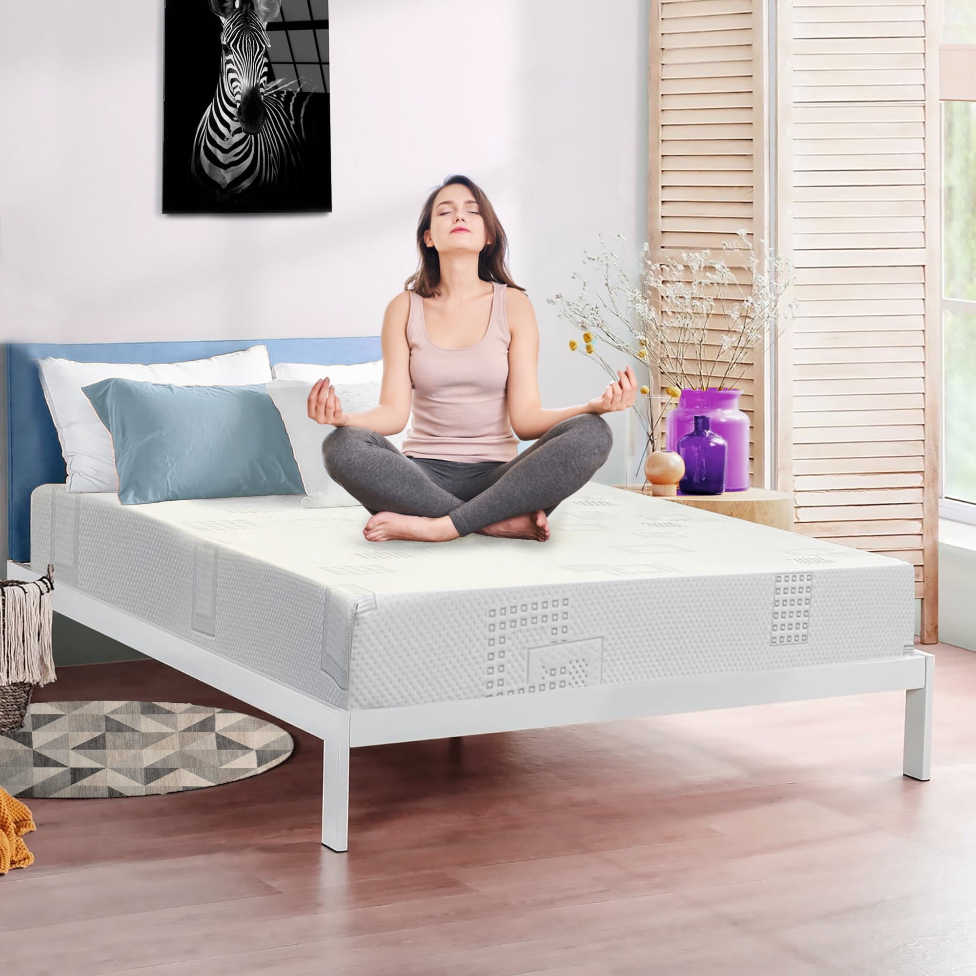 ViscoLogic Maxima  7-Inch Quilted Reversible Flip-able High-Density Foam Mattress (King)