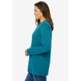 thumbnail image 3 of Woman Within Plus Size Perfect Long-Sleeve Crewneck Tee (Petite Available), 3 of 3