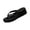 Black, variant on Women's Flip Flops Faux Wood Wedge Comfortable Black Strap Platform Thong Sandals Walking High Heel Summer Slides for Casual Beach Vacation Indoor Outdoor Black 10 Wide