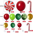 thumbnail image 2 of Globos de Navidad, Globos de Santa Claus para la guirnalda de globos de Navidad, Decoraciones de fiesta de Navidad, 2 of 5