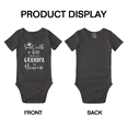 thumbnail image 3 of Sent with A Kiss from My Grandpa in Heaven Funny Baby Boy Girl Rompers Unisex, 3 of 5