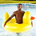 thumbnail image 2 of BigMouth Giant 4 ft Inflatable Rubber Duckie  Duck Pool Float Raft, 2 of 4