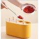 thumbnail image 3 of Seis cubos de hielo de silicona para el hogar molde de hielo saludable molde de helado para el verano fresco (amarillo) Afortunado Sencillez, 3 of 4