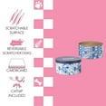 thumbnail image 2 of THE LICKER STORE Kate 12" Modern Patterned Cardboard Reversible Cat Scratcher Pad In Box with Catnip, Blue/White (5-Pack), CSR1012B, 2 of 8