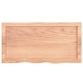 thumbnail image 2 of vidaXL Bathroom Countertop Light Brown 80x40x(2-4) cm Treated Solid Wood, 2 of 5