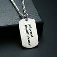 thumbnail image 5 of MetalJC Stainless Steel Medical Alert ID Necklace Pendants for Men Women, Engraved Adrenal Insufficiency, 5 of 7
