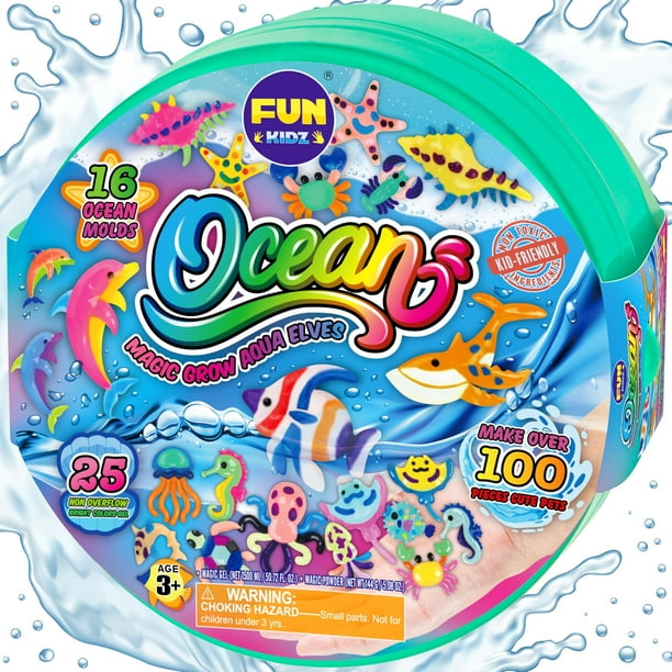 Kit de manualidades FUN KIDZ Ocean Magic Water Elves con 16 moldes para niños