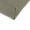 thumbnail image 4 of Jordan Manufacturing Sunbrella 44" x 22" Canvas Taupe Solid Rectangular Outdoor Chair Cushion with Ties and Hanger Loop, 4 of 12