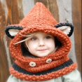 thumbnail image 2 of Gorro de invierno MACHAO con orejeras y bufandas para niños Naranja 2-8 años, 2 of 5