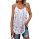 thumbnail image 1 of Top con tirantes finos para mujer, estampado floral, cuello redondo, plisado, ajuste holgado, Top sin mangas de verano, estilo 2 S, 1 of 6