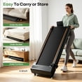 thumbnail image 6 of 16% Incline Walking Pad Treadmill, 4-in-1 Foldable Under Desk Treadmill with Handles, 2.5 HP Quiet Motor, 330 lb Capacity, 6 of 10
