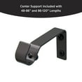 thumbnail image 5 of Eclipse Complete Blackout Room Darkening Adjustable Length Wrap Around Curtain Rod, 86-120 in., 5/8 in., Diameter, Espresso, 5 of 8